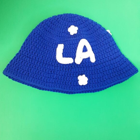 Handmade Crochet LA Bucket Hats New